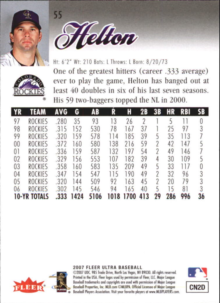 B5225- 2007 Ultra Baseball Retail Card #s 1-250 -You Pick- 15+ FREE US SHIP - Picture 105 of 492