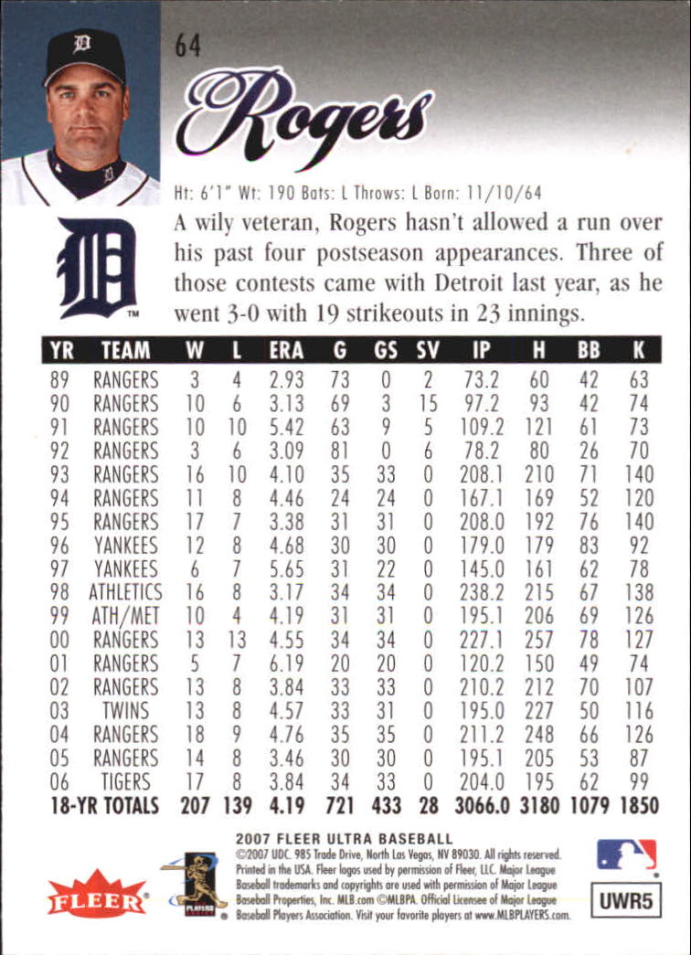 B5225- 2007 Ultra Baseball Retail Card #s 1-250 -You Pick- 15+ FREE US SHIP - Picture 123 of 492
