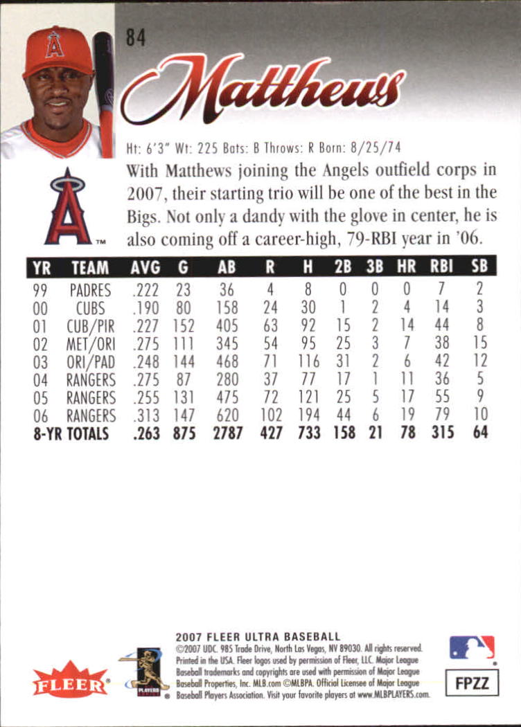 B5225- 2007 Ultra Baseball Retail Card #s 1-250 -You Pick- 15+ FREE US SHIP - Picture 163 of 492