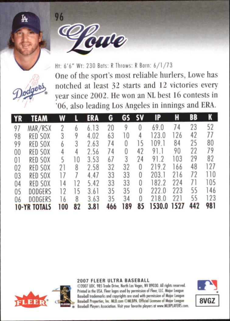 B5225- 2007 Ultra Baseball Retail Card #s 1-250 -You Pick- 15+ FREE US SHIP - Picture 187 of 492