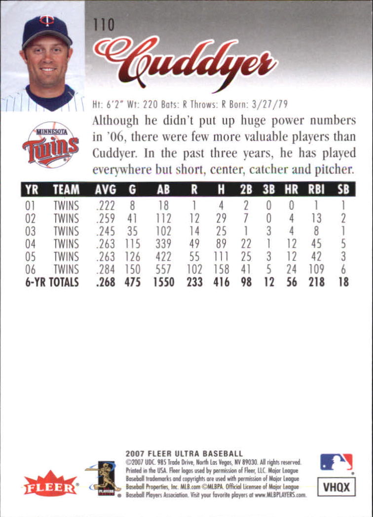 B5225- 2007 Ultra Baseball Retail Card #s 1-250 -You Pick- 15+ FREE US SHIP - Picture 215 of 492