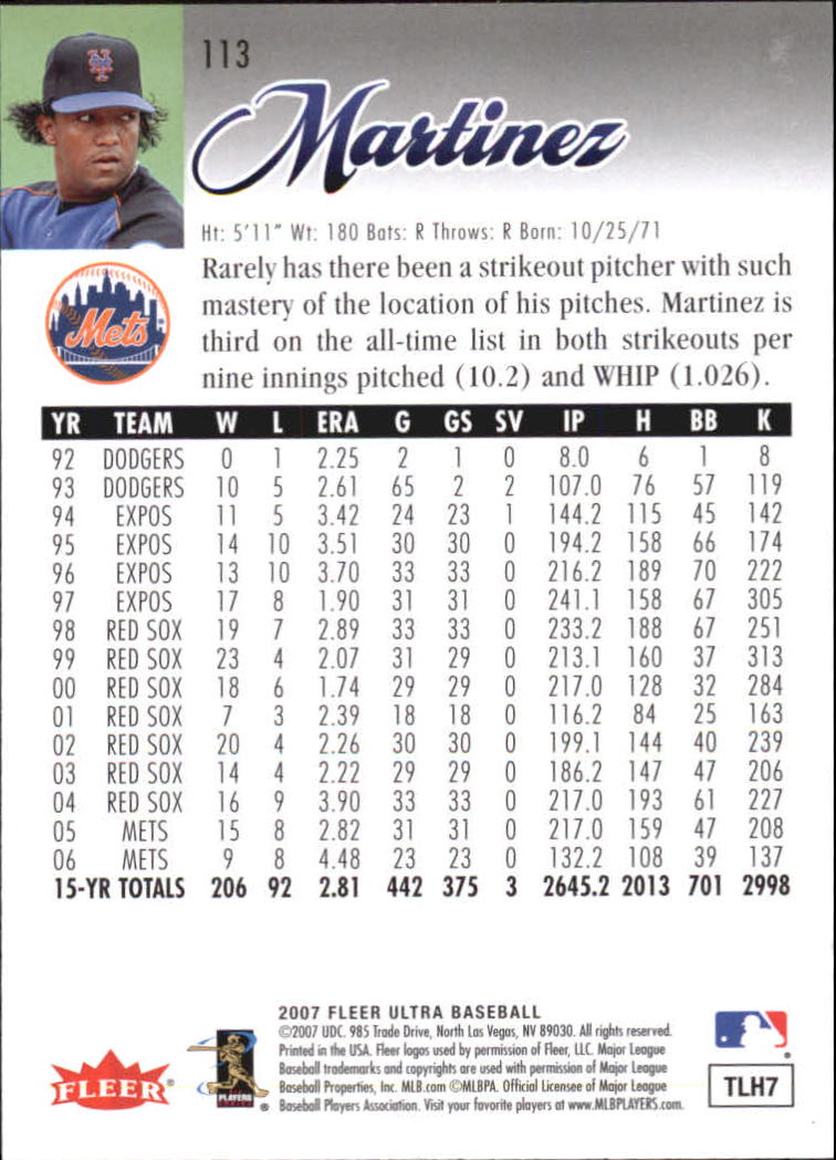 B5225- 2007 Ultra Baseball Retail Card #s 1-250 -You Pick- 15+ FREE US SHIP - Picture 221 of 492