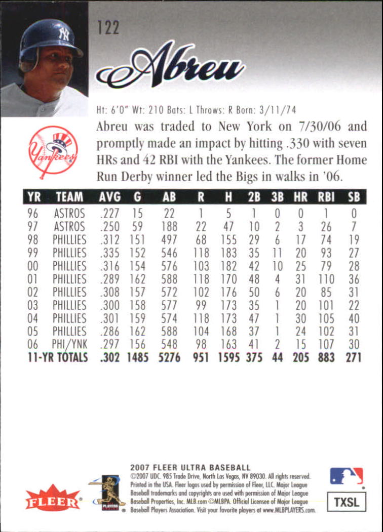 B5225- 2007 Ultra Baseball Retail Card #s 1-250 -You Pick- 15+ FREE US SHIP - Picture 239 of 492