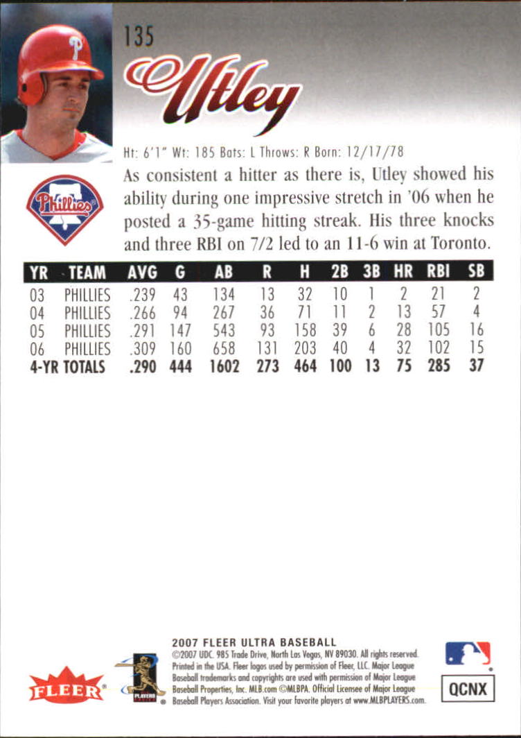 B5225- 2007 Ultra Baseball Retail Card #s 1-250 -You Pick- 15+ FREE US SHIP - Picture 265 of 492