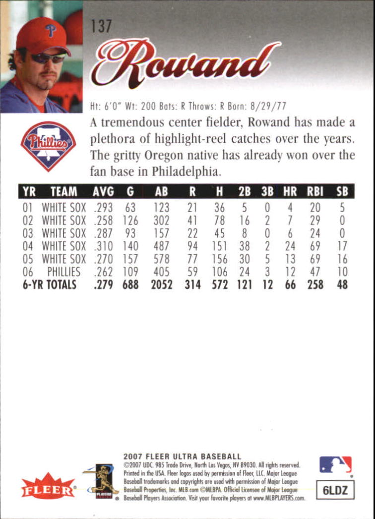 B5225- 2007 Ultra Baseball Retail Card #s 1-250 -You Pick- 15+ FREE US SHIP - Picture 269 of 492