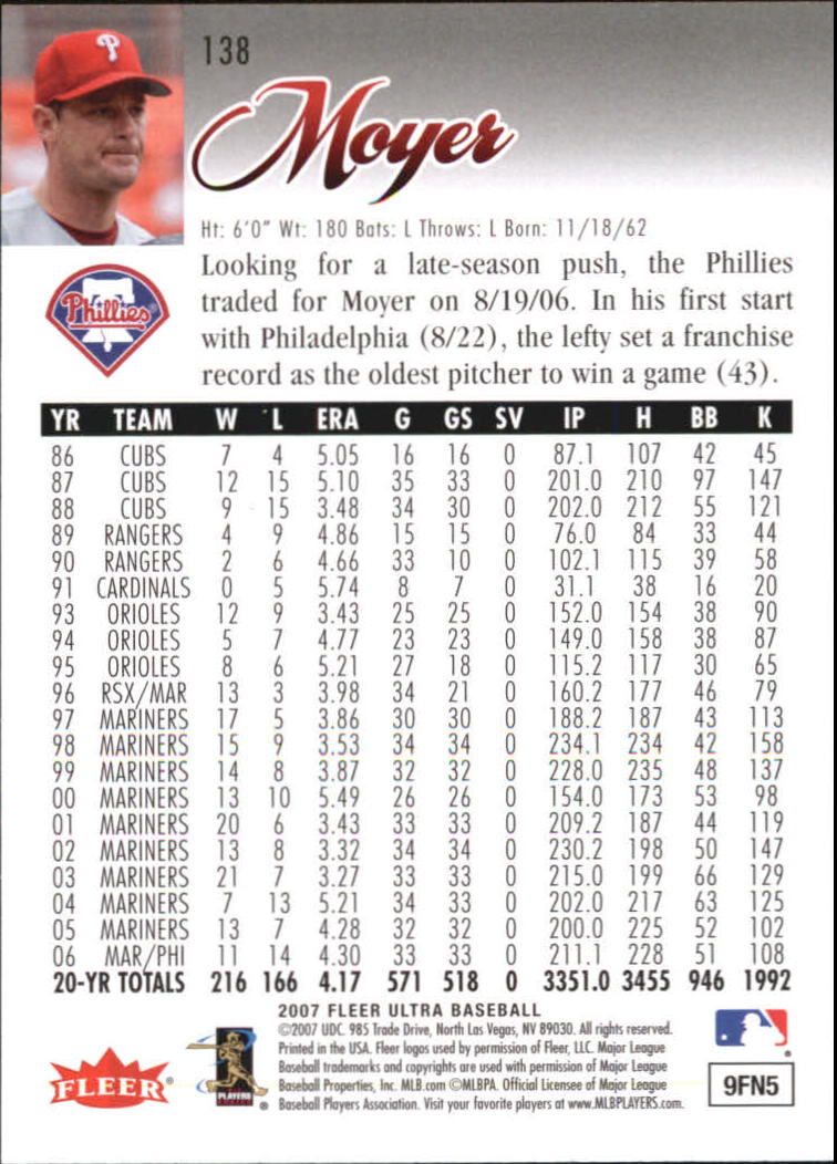 B5225- 2007 Ultra Baseball Retail Card #s 1-250 -You Pick- 15+ FREE US SHIP - Picture 271 of 492