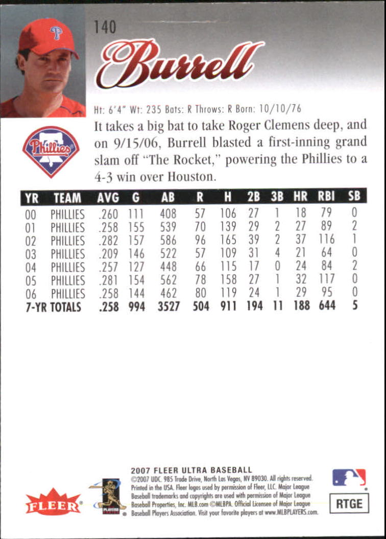 B5225- 2007 Ultra Baseball Retail Card #s 1-250 -You Pick- 15+ FREE US SHIP - Picture 275 of 492