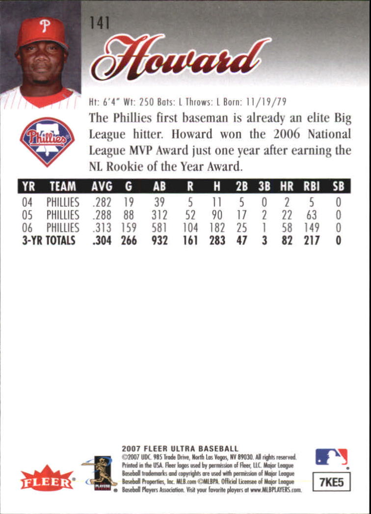 B5225- 2007 Ultra Baseball Retail Card #s 1-250 -You Pick- 15+ FREE US SHIP - Picture 277 of 492