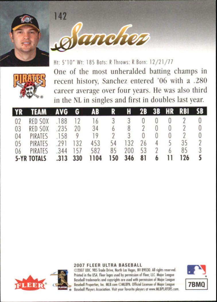 B5225- 2007 Ultra Baseball Retail Card #s 1-250 -You Pick- 15+ FREE US SHIP - Picture 279 of 492