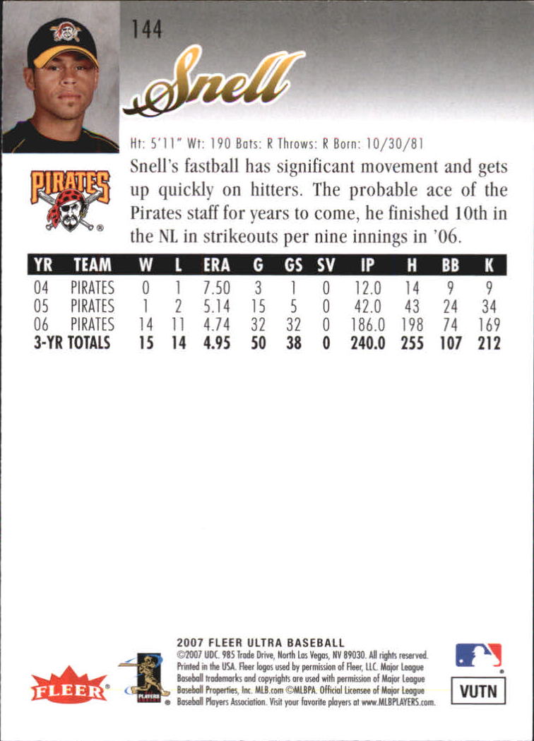B5225- 2007 Ultra Baseball Retail Card #s 1-250 -You Pick- 15+ FREE US SHIP - Picture 283 of 492