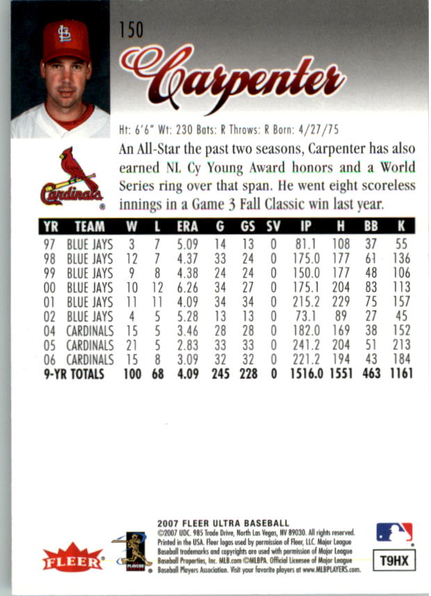 B5225- 2007 Ultra Baseball Retail Card #s 1-250 -You Pick- 15+ FREE US SHIP - Picture 295 of 492