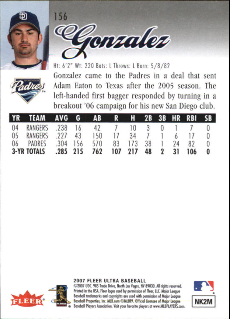 B5225- 2007 Ultra Baseball Retail Card #s 1-250 -You Pick- 15+ FREE US SHIP - Picture 307 of 492