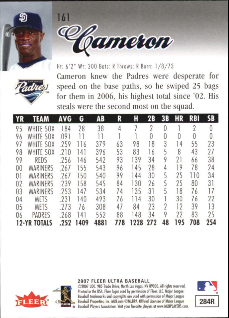 B5225- 2007 Ultra Baseball Retail Card #s 1-250 -You Pick- 15+ FREE US SHIP - Picture 317 of 492