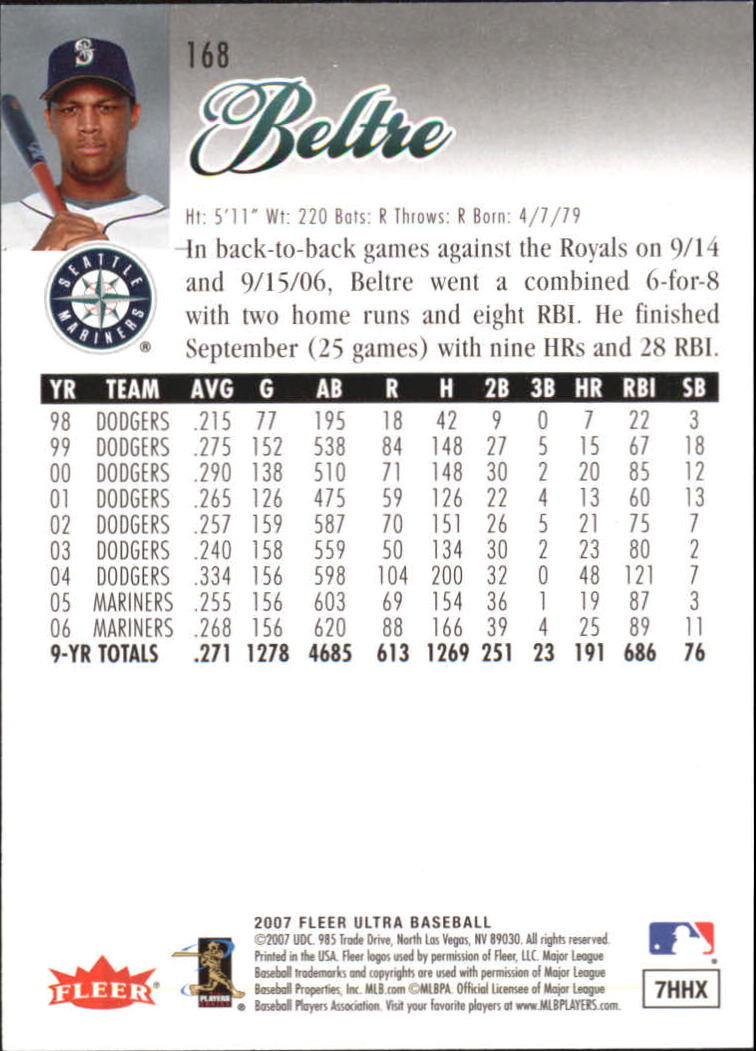 B5225- 2007 Ultra Baseball Retail Card #s 1-250 -You Pick- 15+ FREE US SHIP - Picture 331 of 492