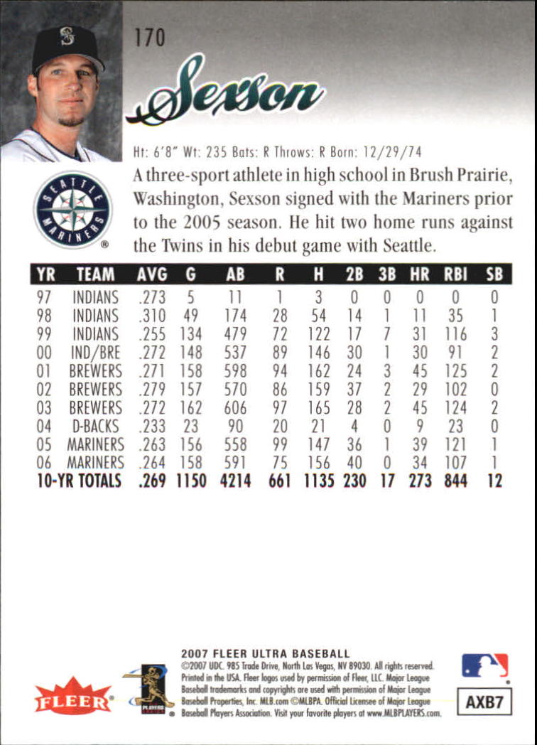 B5225- 2007 Ultra Baseball Retail Card #s 1-250 -You Pick- 15+ FREE US SHIP - Picture 335 of 492