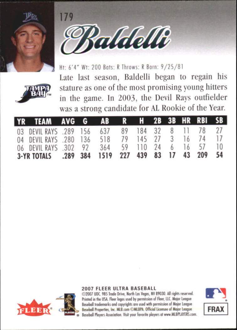 B5225- 2007 Ultra Baseball Retail Card #s 1-250 -You Pick- 15+ FREE US SHIP - Picture 353 of 492