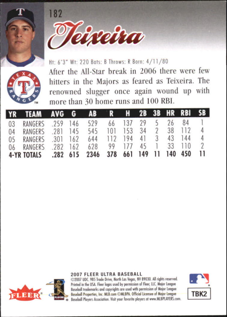 B5225- 2007 Ultra Baseball Retail Card #s 1-250 -You Pick- 15+ FREE US SHIP - Picture 359 of 492