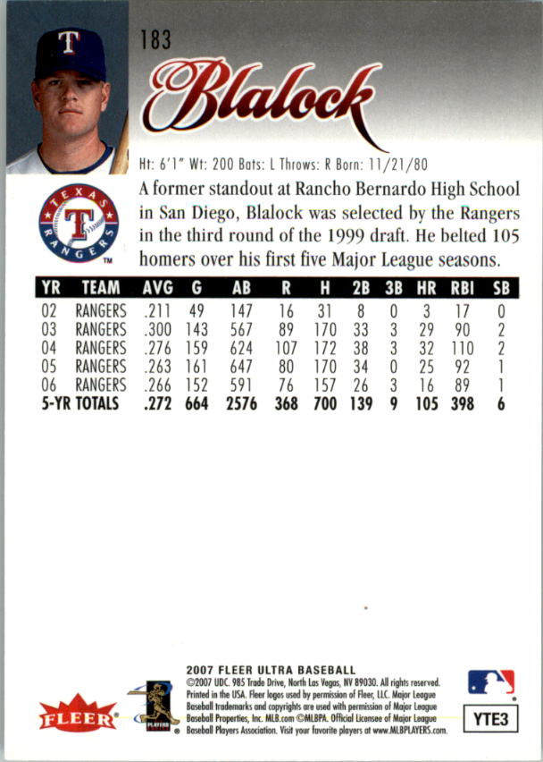 B5225- 2007 Ultra Baseball Retail Card #s 1-250 -You Pick- 15+ FREE US SHIP - Picture 361 of 492