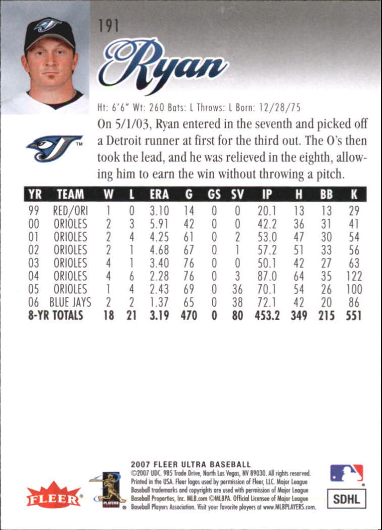 B5225- 2007 Ultra Baseball Retail Card #s 1-250 -You Pick- 15+ FREE US SHIP - Picture 377 of 492
