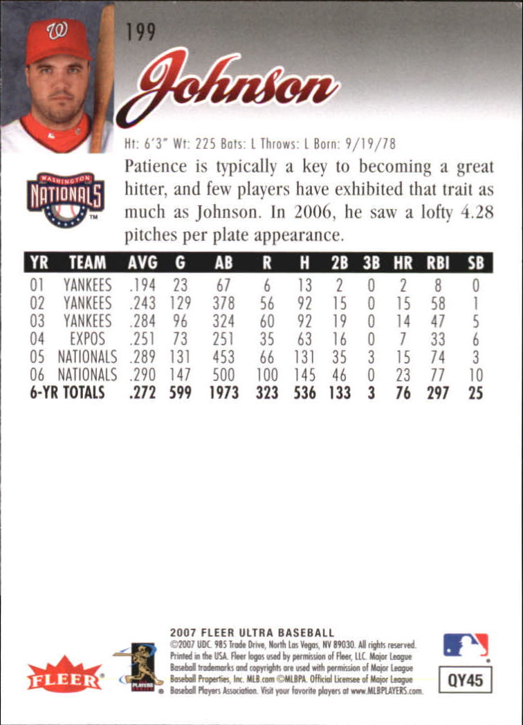 B5225- 2007 Ultra Baseball Retail Card #s 1-250 -You Pick- 15+ FREE US SHIP - Picture 393 of 492