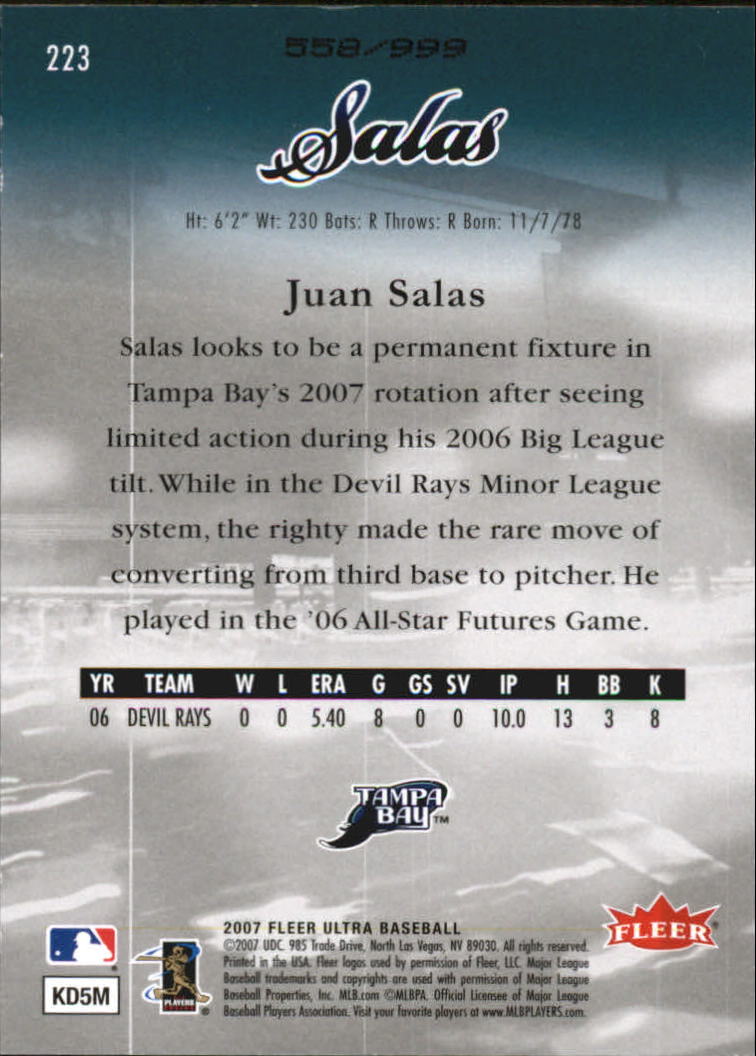 B5225- 2007 Ultra Baseball Retail Card #s 1-250 -You Pick- 15+ FREE US SHIP - Picture 441 of 492