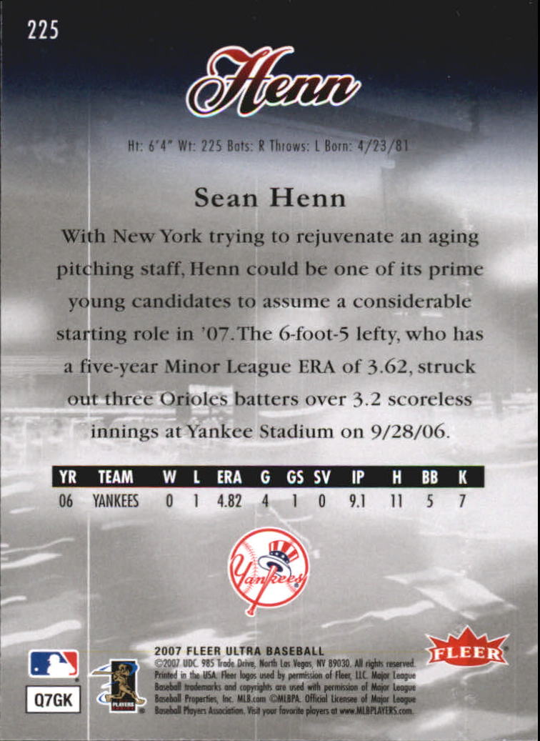 B5225- 2007 Ultra Baseball Retail Card #s 1-250 -You Pick- 15+ FREE US SHIP - Picture 445 of 492