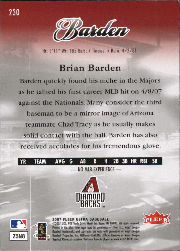B5225- 2007 Ultra Baseball Retail Card #s 1-250 -You Pick- 15+ FREE US SHIP - Picture 453 of 492