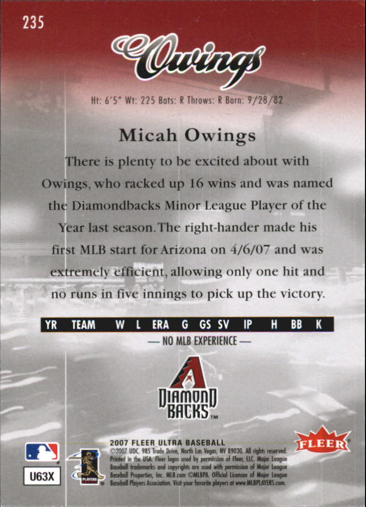 B5225- 2007 Ultra Baseball Retail Card #s 1-250 -You Pick- 15+ FREE US SHIP - Picture 462 of 492