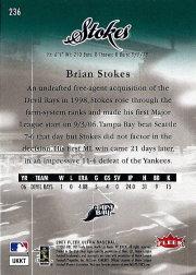 2007 Ultra Retail #236 Brian Stokes (RC) back image