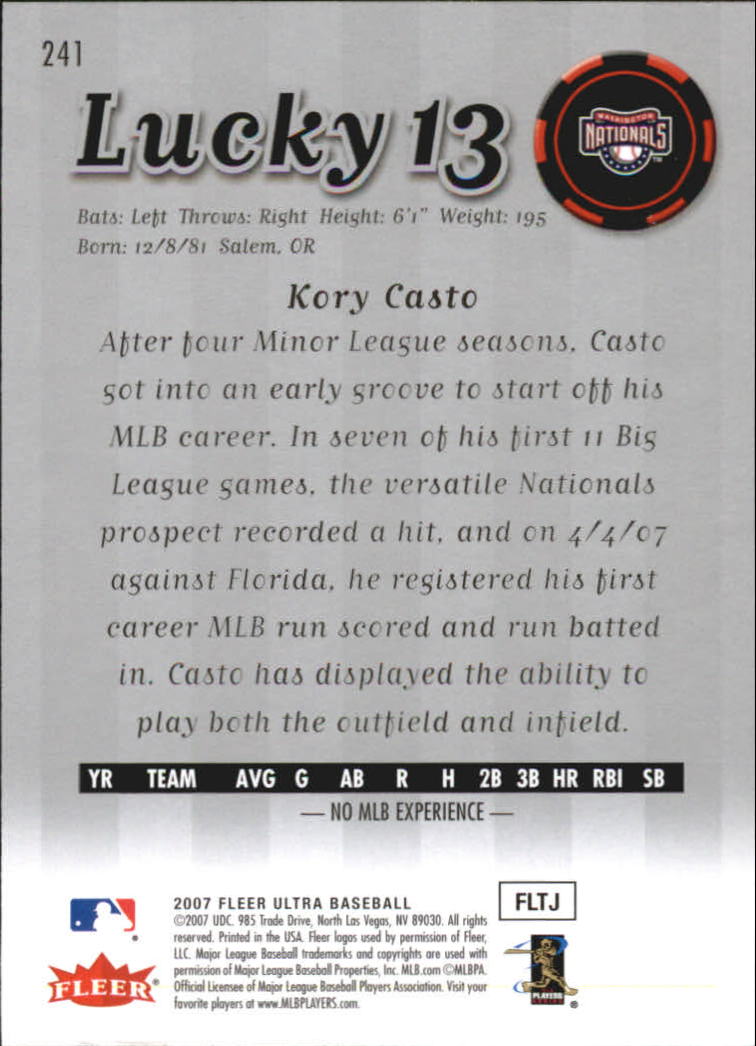 B5225- 2007 Ultra Baseball Retail Card #s 1-250 -You Pick- 15+ FREE US SHIP - Picture 474 of 492