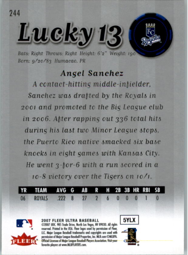 B5225- 2007 Ultra Baseball Retail Card #s 1-250 -You Pick- 15+ FREE US SHIP - Picture 480 of 492