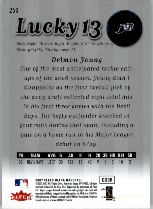 B5225- 2007 Ultra Baseball Retail Card #s 1-250 -You Pick- 15+ FREE US SHIP - Picture 492 of 492