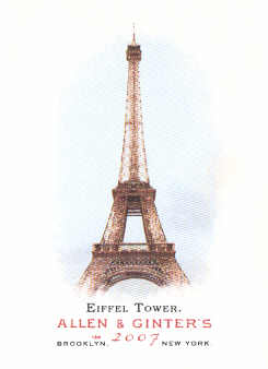 2007 Topps Allen and Ginter #30 Eiffel Tower
