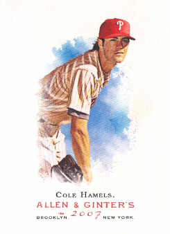 2007 Topps Allen and Ginter #46 Cole Hamels