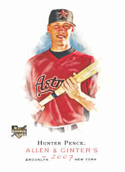 2007 Topps Allen and Ginter #119 Hunter Pence SP (RC)