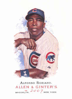 2007 Topps Allen and Ginter #180 Alfonso Soriano