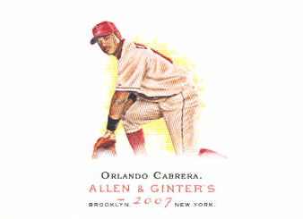 2007 Topps Allen and Ginter #211 Orlando Cabrera