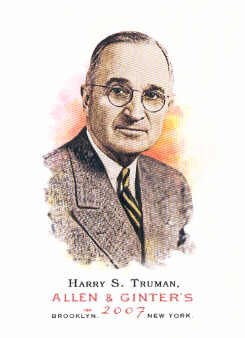 2007 Topps Allen and Ginter #298 Harry S. Truman