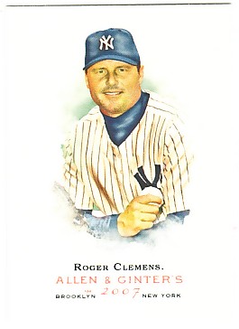 2007 Topps Allen and Ginter #348 Roger Clemens SP