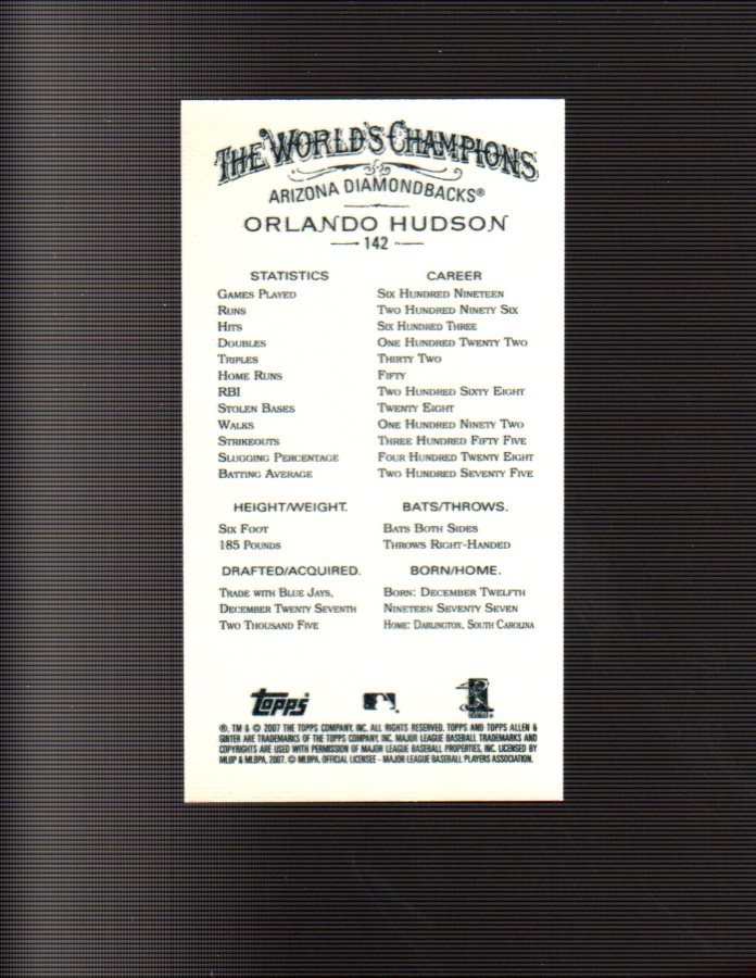 B4709- 2007 Topps Allen and Ginter BB Inserts G1 -You Pick- 15+ FREE US SHIP - Picture 251 of 438