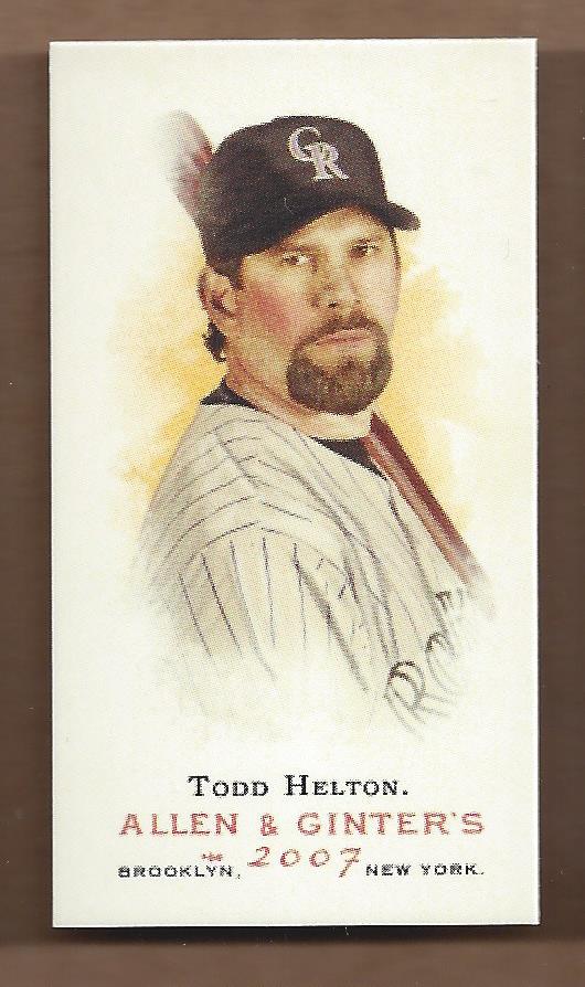 2007 Topps Allen and Ginter Mini #280 Todd Helton
