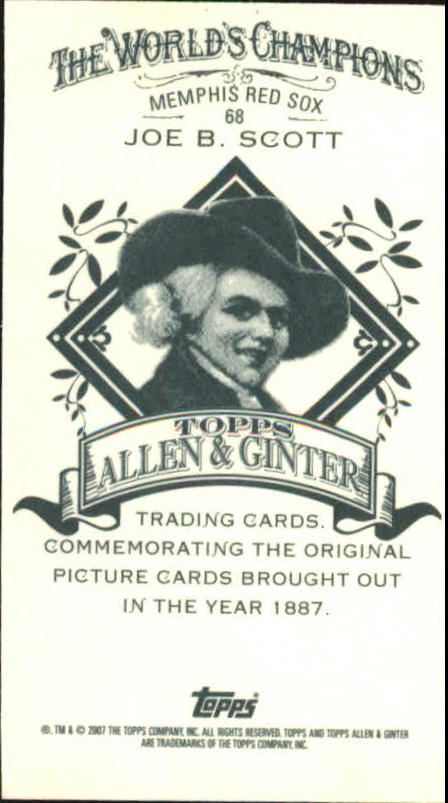 B4709- 2007 Topps Allen And Ginter BB Einsätze G2 -du Pick- 15 + Gratis US - Bild 169 von 229