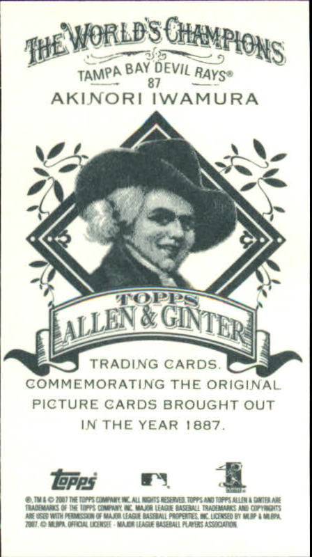B4709- 2007 Topps Allen And Ginter BB Einsätze G2 -du Pick- 15 + Gratis US - Bild 171 von 229