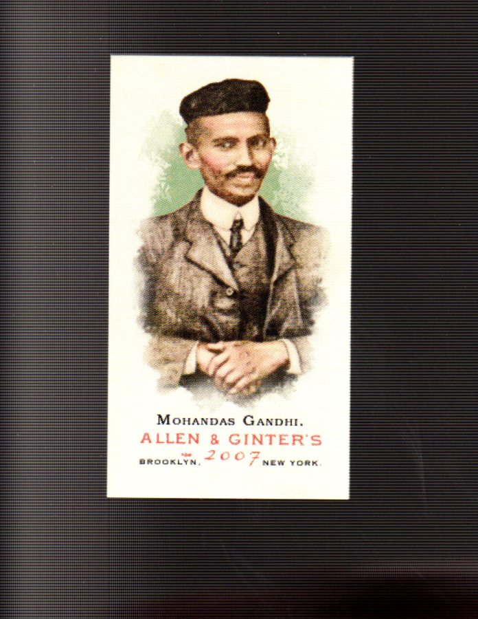 2007 Topps Allen and Ginter Mini A and G Back #103 Mohandas Gandhi