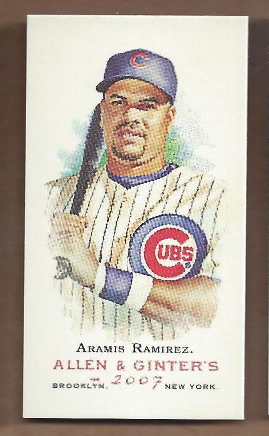 2007 Topps Allen and Ginter Mini A and G Back #121 Aramis Ramirez