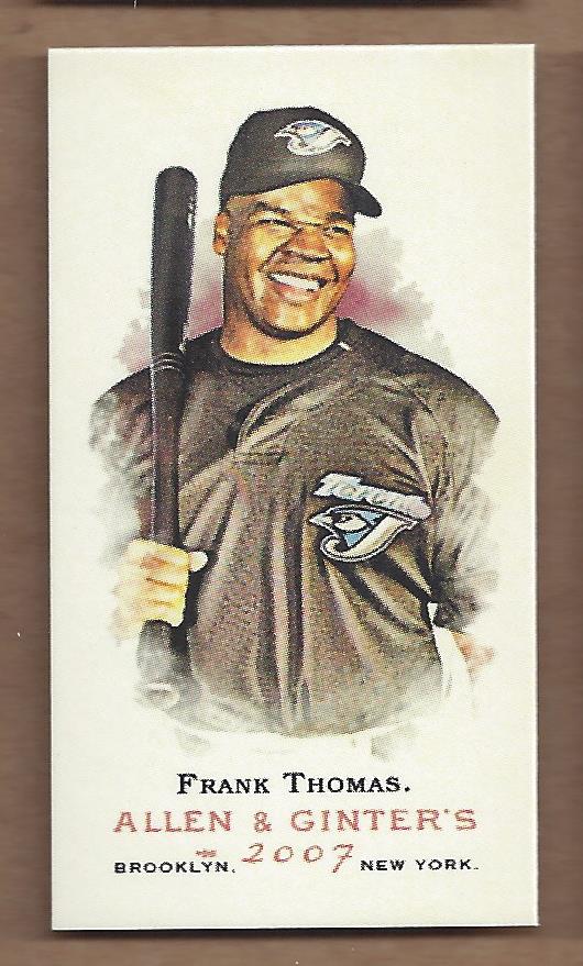 2007 Topps Allen and Ginter Mini A and G Back #160 Frank Thomas