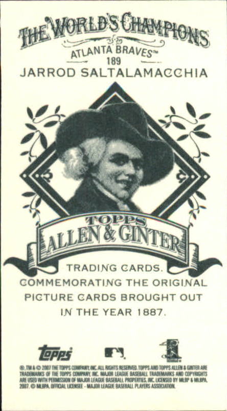 B4709- 2007 Topps Allen And Ginter BB Einsätze G2 -du Pick- 15 + Gratis US - Bild 180 von 229