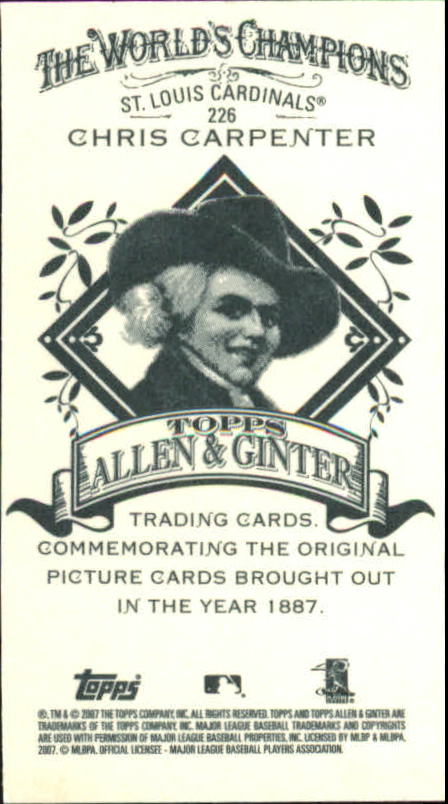 B4709- 2007 Topps Allen And Ginter BB Einsätze G2 -du Pick- 15 + Gratis US - Bild 191 von 229