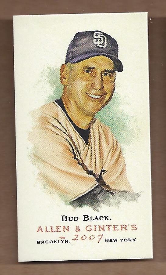 2007 Topps Allen and Ginter Mini A and G Back #252 Bud Black