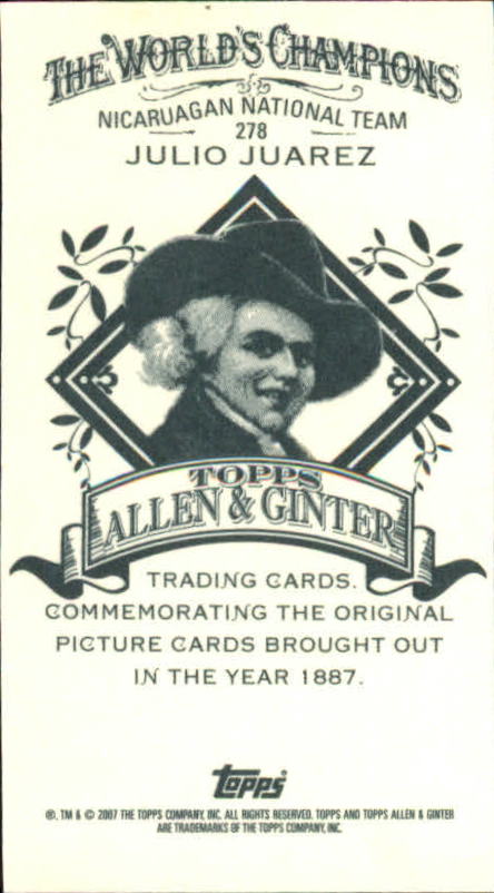 B4709- 2007 Topps Allen And Ginter BB Einsätze G2 -du Pick- 15 + Gratis US - Bild 199 von 229
